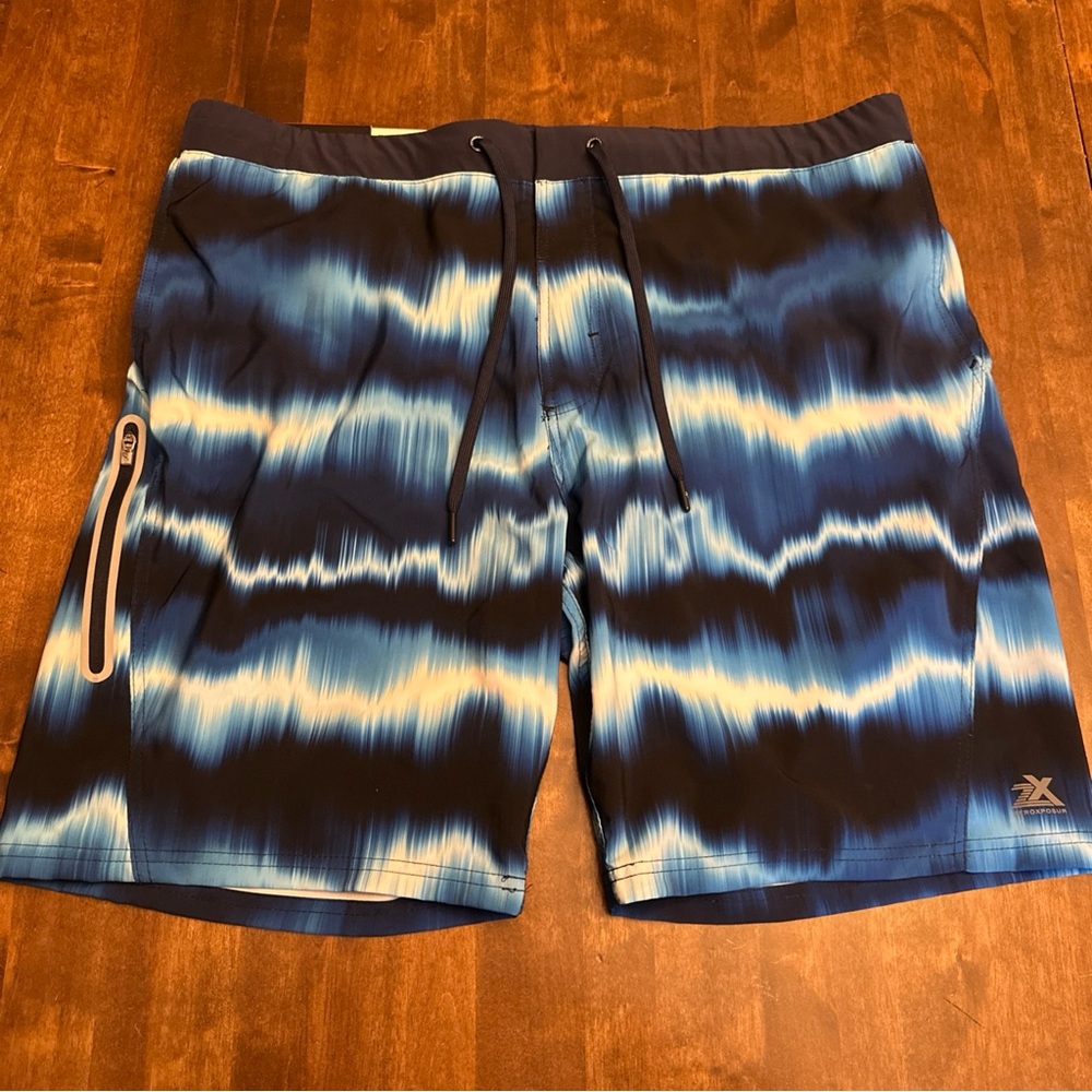 ZeroXposur Men's Swim Trunk‎ XL Navy Blue Quick Dry UPF 50+ Beach Pool Resort